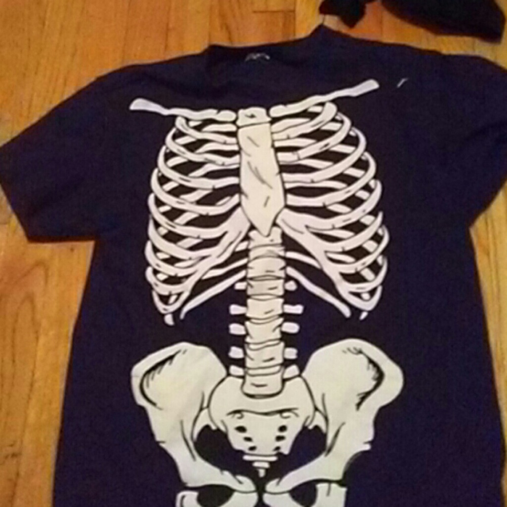 Skeleton /skull/goth/emo t-shirt
